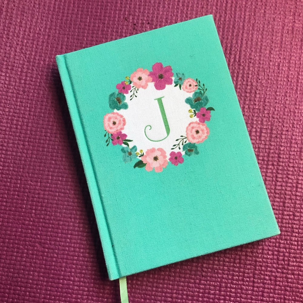 🌷 Hard Cover Journal with Initial J 🌷